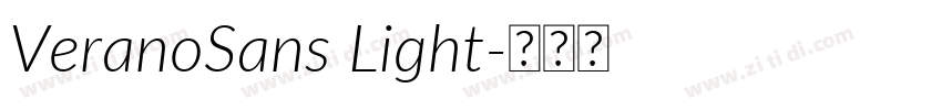 VeranoSans Light字体转换